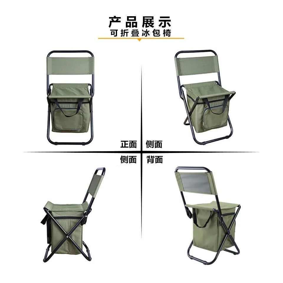 π 3-in-1 Outdoor Folding Chair β Camo Portable Camping & Fishing Seat with Cooler