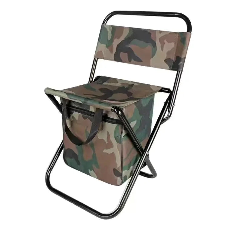 π 3-in-1 Outdoor Folding Chair β Camo Portable Camping & Fishing Seat with Cooler