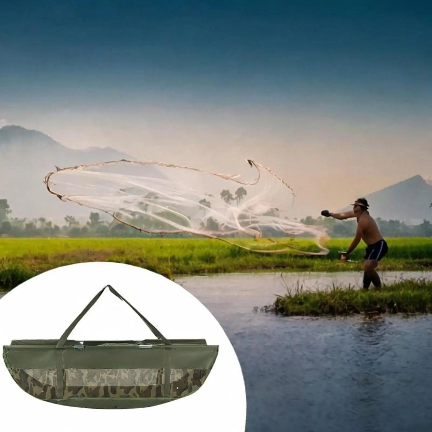 🐟 Oxford Cloth Fishing Weighing Bag – Heavy Duty Large Capacity