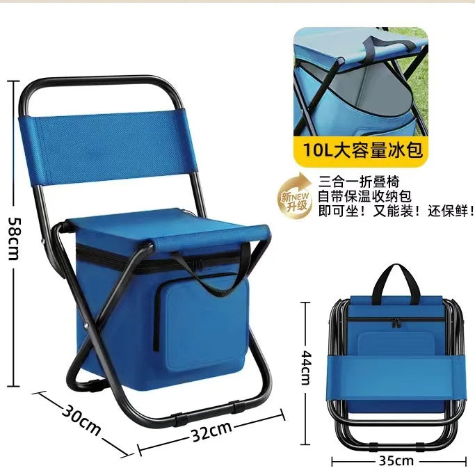 π 3-in-1 Outdoor Folding Chair β Camo Portable Camping & Fishing Seat with Cooler