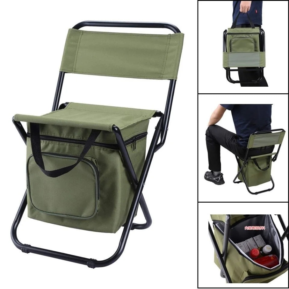 π 3-in-1 Outdoor Folding Chair β Camo Portable Camping & Fishing Seat with Cooler