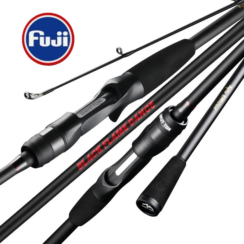 🎣 Ultralight Carbon Fiber Spinning Rod – 2-Section with Fuji Ring