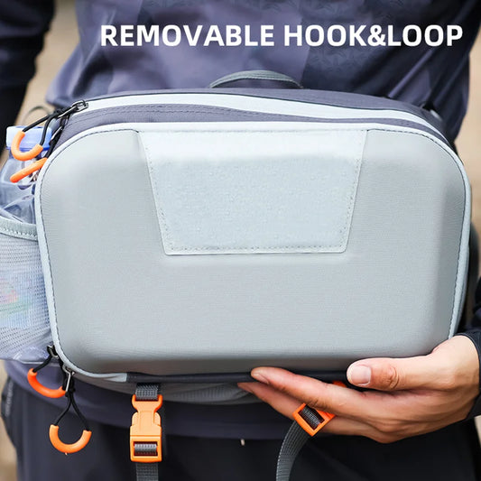 🎣 Fishing Waist Bag with Rod Holders – Multi-Pocket Chest & Shoulder Pack
